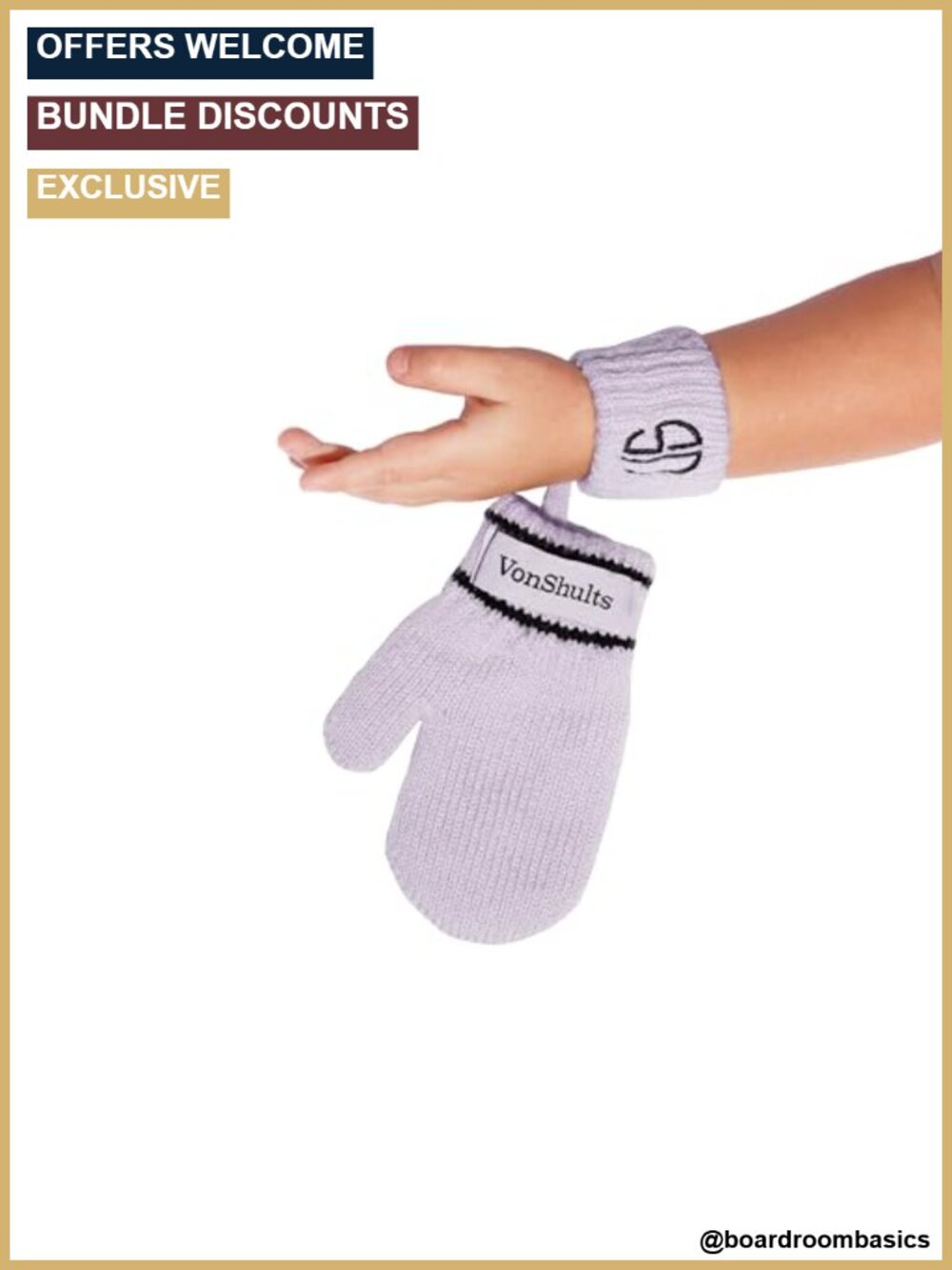 Merino Wool Toddler Kids Teens Winter Gloves Mittens with String Pull-On